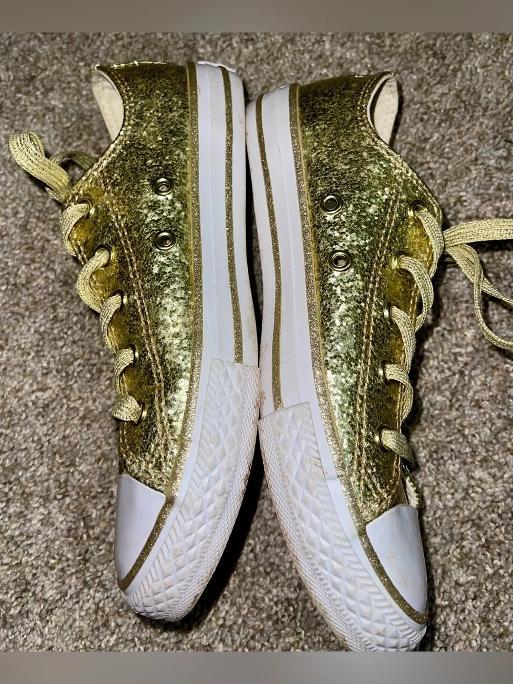 Converse Chuck Taylor All Star youth 2 Lo Glitter gold